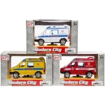 Stadtpolizeiwagen oder Krankenwagen aus Die-Cast