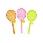 Badminton, tenisové rakety s míčkem