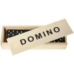 Dominoes in a wooden box