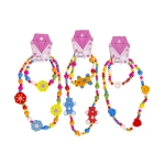 Children's necklace and bracelet - wood