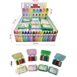 Mini wax crayons, candle 8 pcs in a case