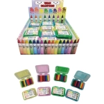 Mini wax crayons, candle 8 pcs in a case