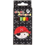 Wooden crayons mini pirates (6 pieces)