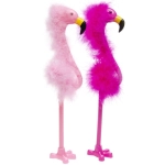 Flamingo pen with fur