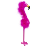 Flamingo pen with fur