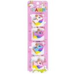 Set of 4 unicorn erasers