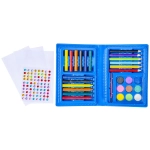 Art set with crayons and paints - pirates