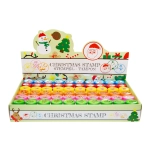 Plastic Christmas stamps