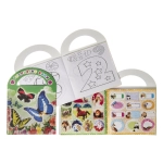 Mini coloring book with stickers - mix of patterns