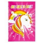 Coloring book with stickers for kids - unicorns