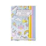 Coloring book with stickers for children - unicorn