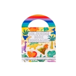 Mini coloring book with stickers - dinosaurs