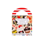 Mini coloring book with stickers - pirates