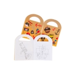 Mini coloring book with stickers - pirates