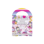 Mini coloring book with stickers - princess