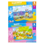 Kinderpuzzle 45 Teile - Bauernhof oder Meer