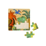 Fából készült puzzle gyerekeknek űrkalózok dinoszauruszok keveréke