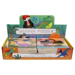 Fából készült puzzle gyerekeknek űrkalózok dinoszauruszok keveréke