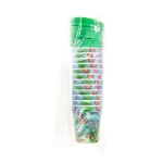 Plastic cup with a tube and a lid - wild animals 3D