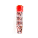 Plastic cup with a tube and a lid - farm animals 3D