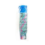 Plastic cup with a tube and a lid - sea animals 3D