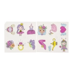 Set of 6 tattoos - Princess