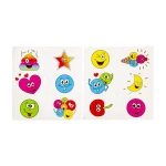 Set of 6 tattoos - Happy Smileys