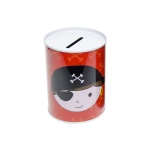 Tin piggy bank - pirate