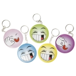 Emoticon keychain with mirror