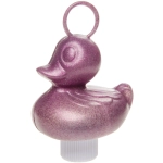 Badeente mit Anhänger, glitzernd groß