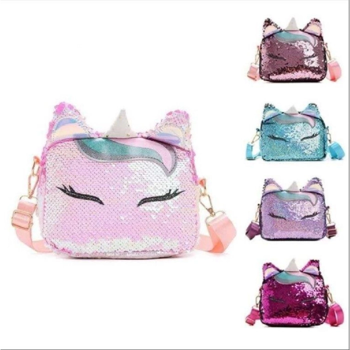 Unicorn shoulder bag - sequins