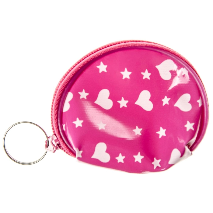 Mini purse - hearts and stars