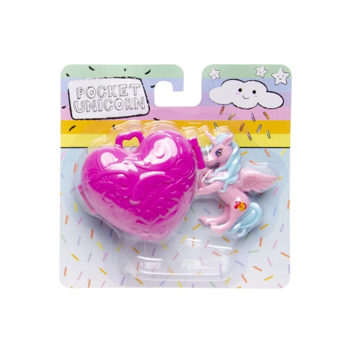 Unicorn figurine in a heart box