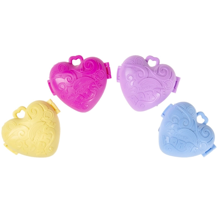 Unicorn figurine in a heart box