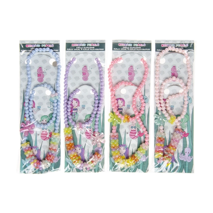 Necklace and bracelet for children - mermaid