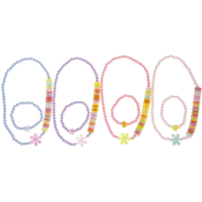 Necklace and bracelet for children - mermaid