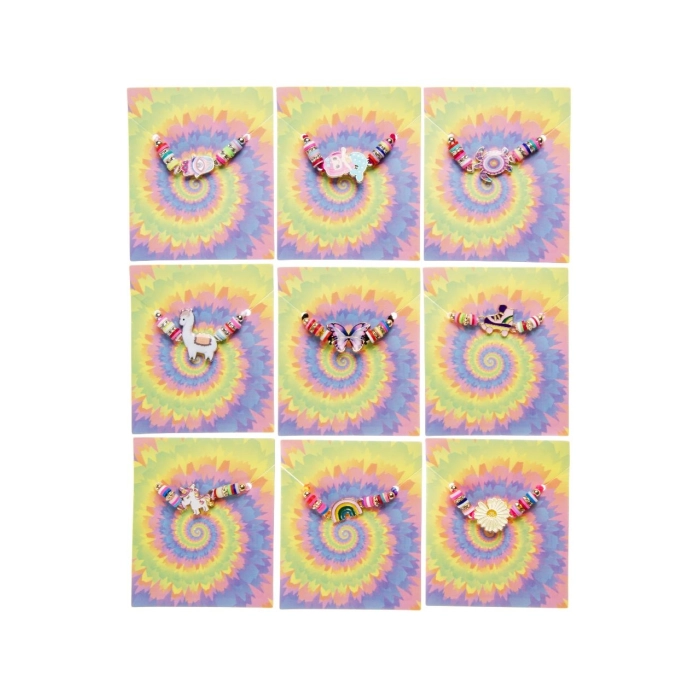 Children's bracelet with beads - mix of patterns