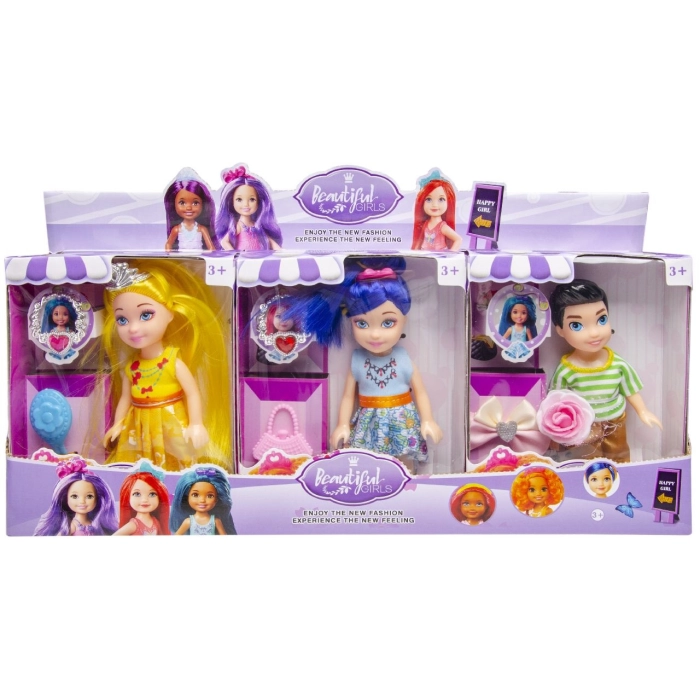 Doll with accessories - box