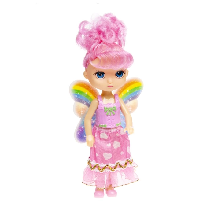 A small fairy doll with a mix of designs