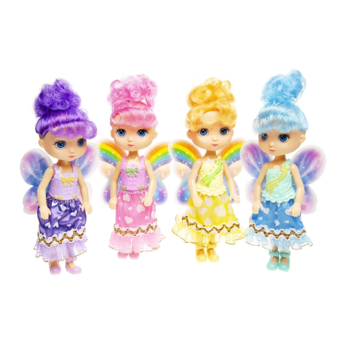 A small fairy doll with a mix of designs