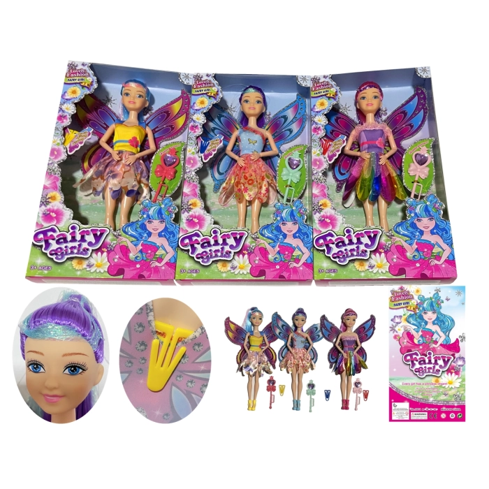 Fairy doll with a wand 30 cm box