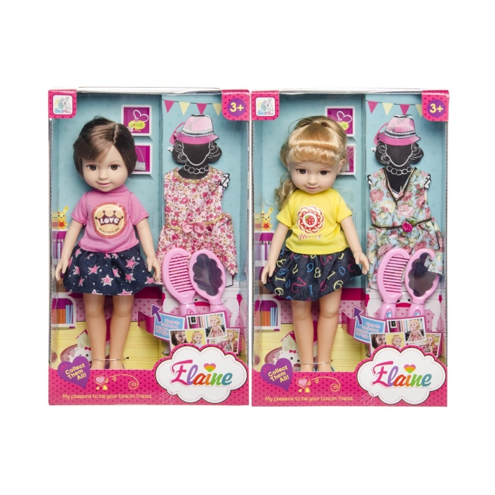 Elaine doll with dress and accessories - box