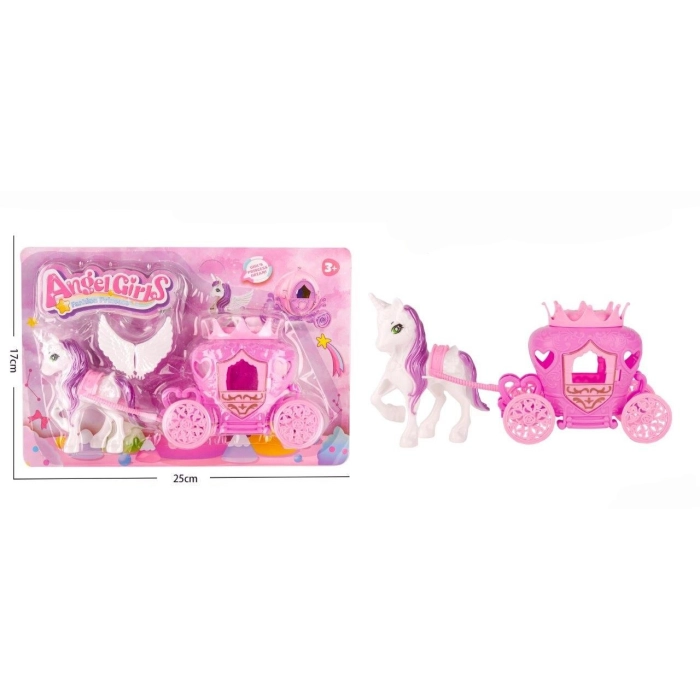 Unicorn with a carriage - a toy