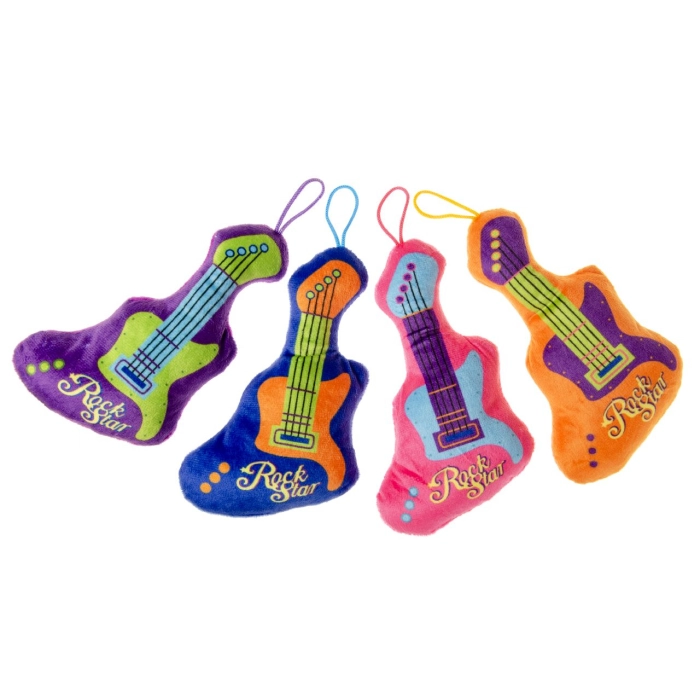 Plush cuddly guitar