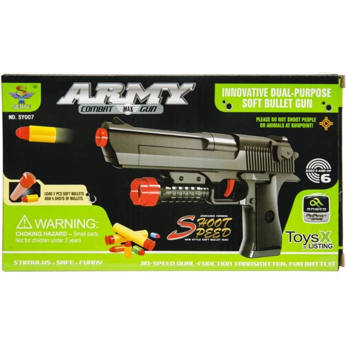 Combat weapon with bullets and foam darts S
