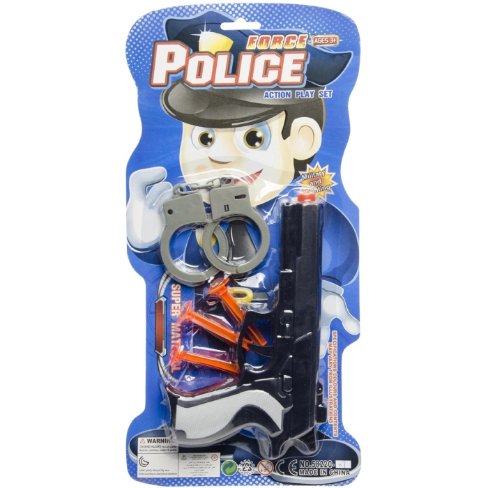 Pistol with accessories - police set