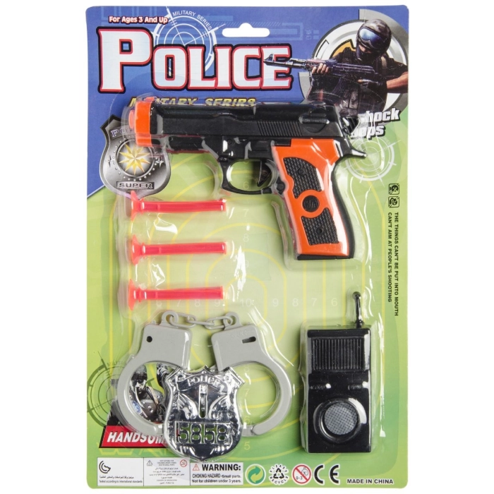 Pistol with accessories - police set