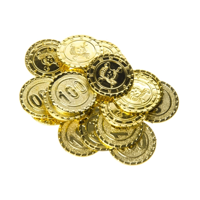 Pirate's treasure - set of 20 gold coins