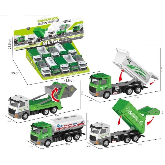 Motorized garbage truck
