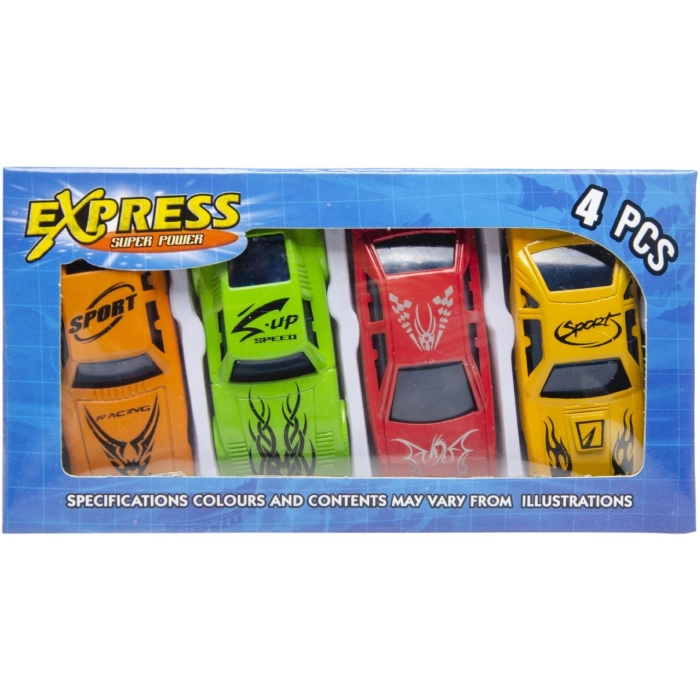 Set of 4 racing cars